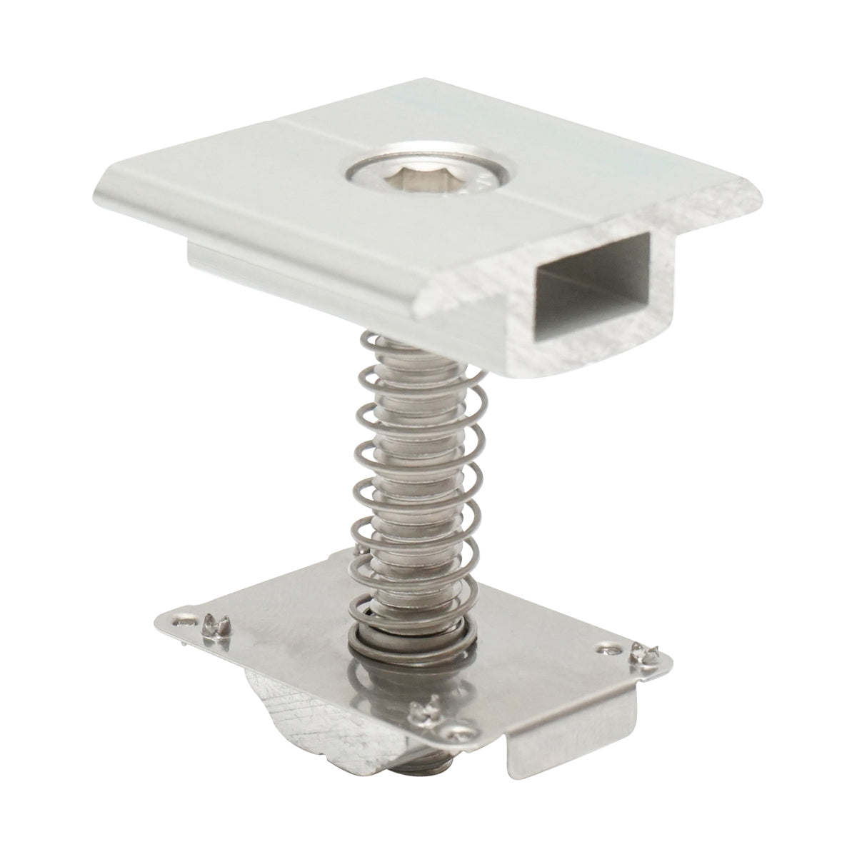 Adjustable intermediate clamp 30-40mm for holding photovoltaic solar panel system A, 20mm Breckner Germany